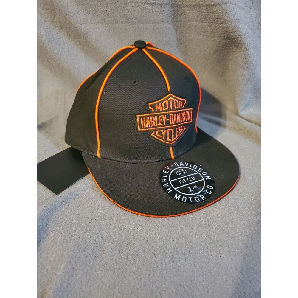 Harley Davidson Motorcycles Fitted Hat Size 7 1/4 New
